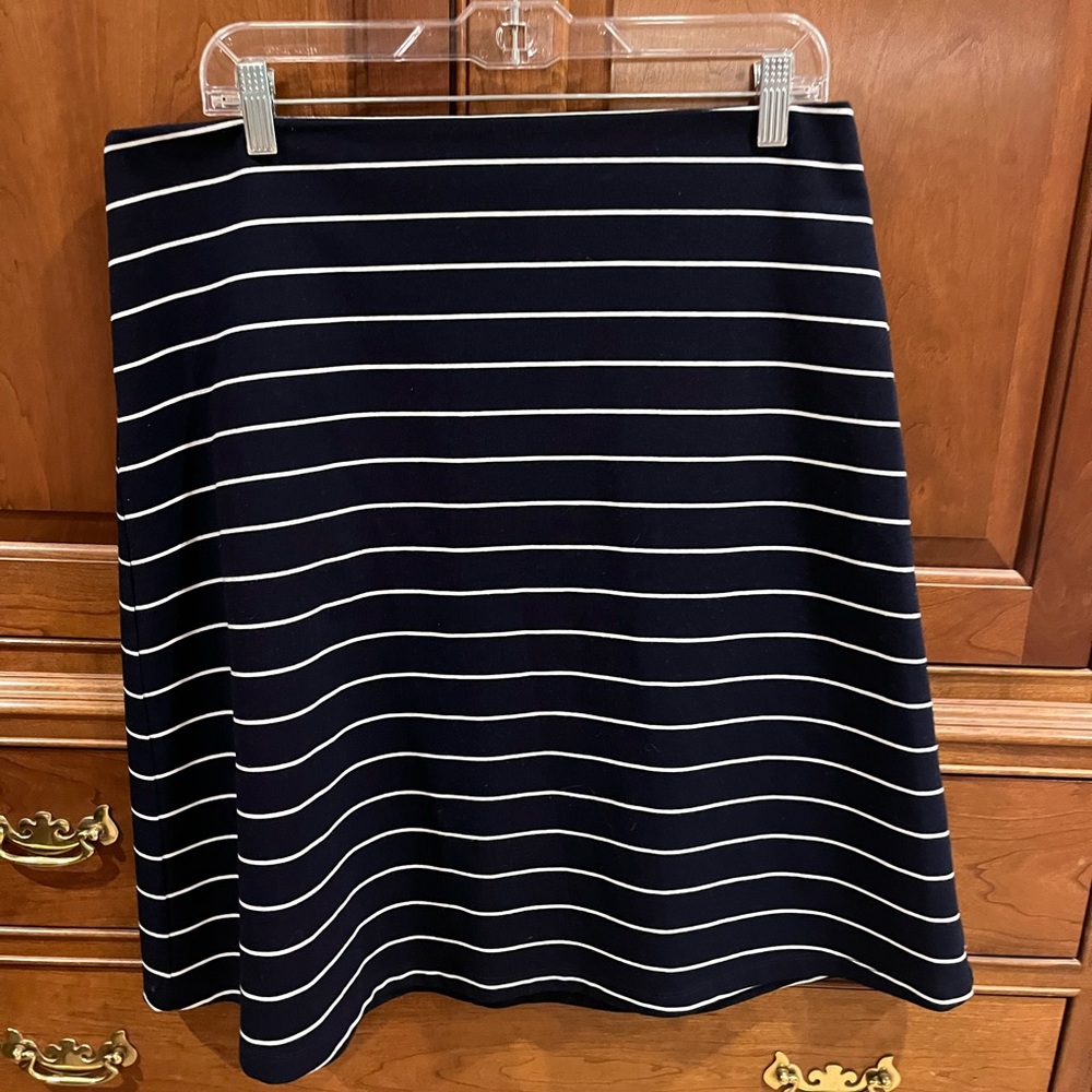 Philosophy Classic Navy Striped Skirt